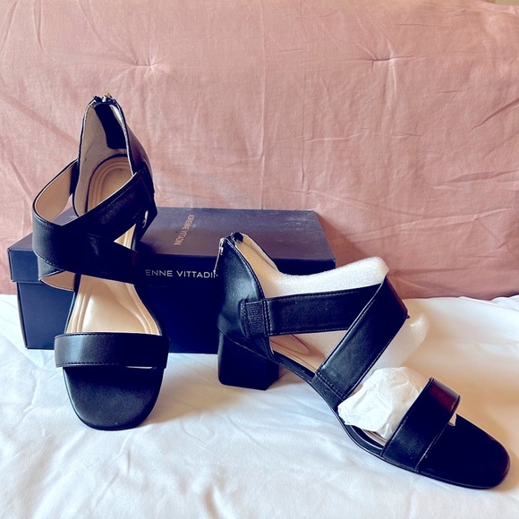 Adrienne Vittadini Shoes - Adrienne Vittadini Black Faux Leather Astoric Shoes